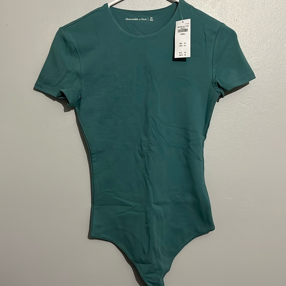 Abercrombie & Fitch Teal Short Sleeve Onesie